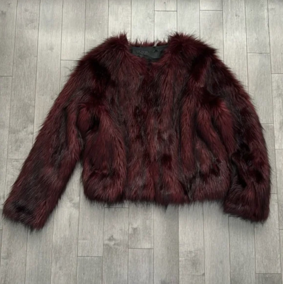 Burgundy Jackets & Coats